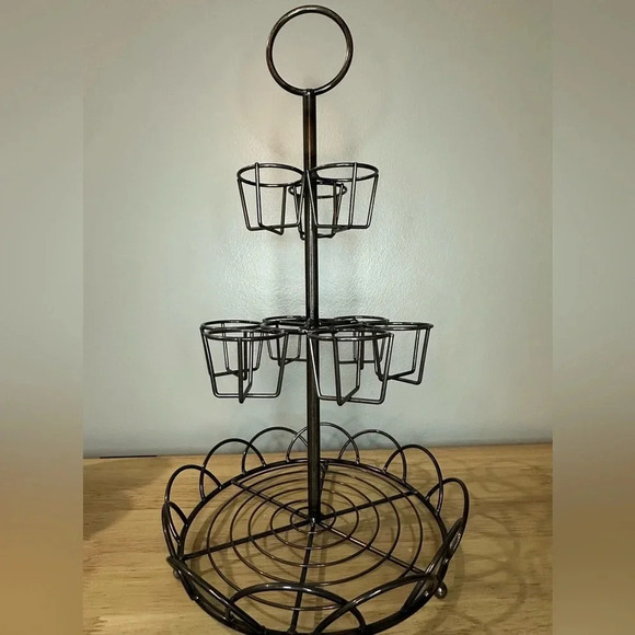 Vintage metal multi egg holder carrier stand,‎ many possibilities - Picture 1 of 5